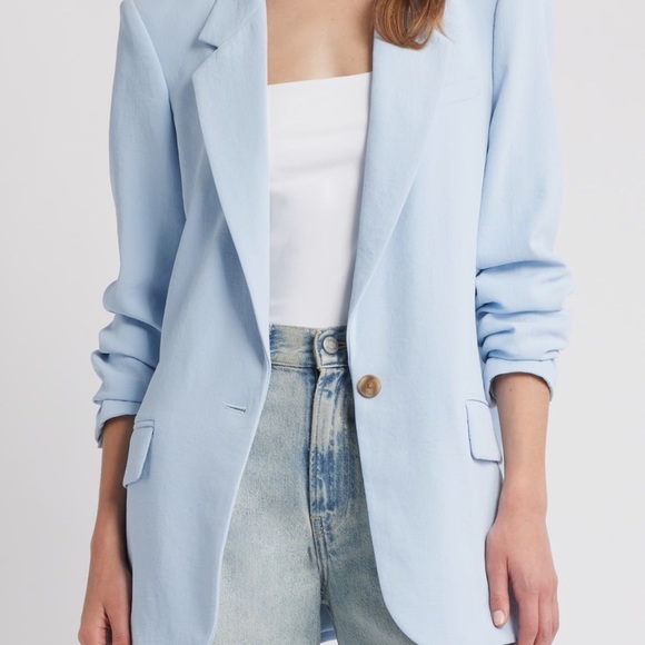 Elegant Sky Blue Women's Blazer - Picture 1 of 3